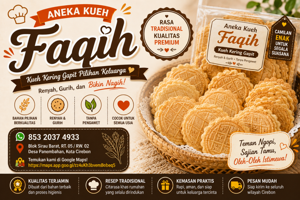Kueh Kering Gapit di Desa Panembahan Cirebon – Camilan Lokal yang Patut Dicoba chatgpt image 9 agu 2026, 06.38.22