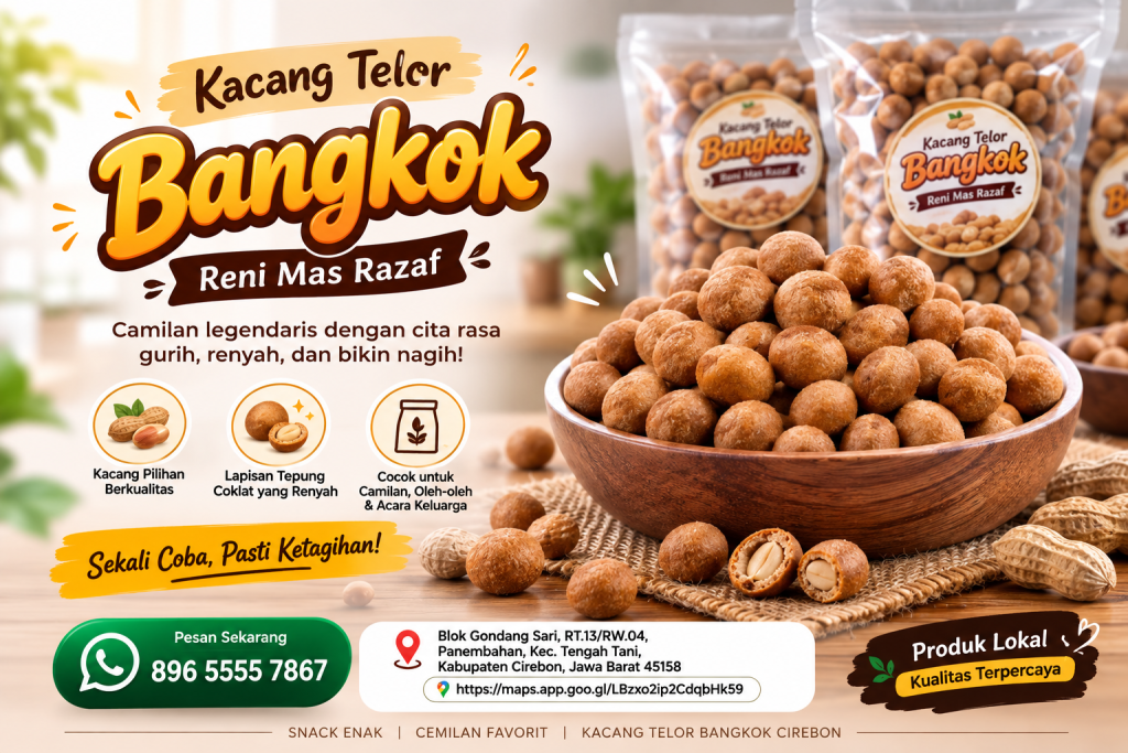 Kacang Telor Bangkok Reni di Panembahan Cirebon